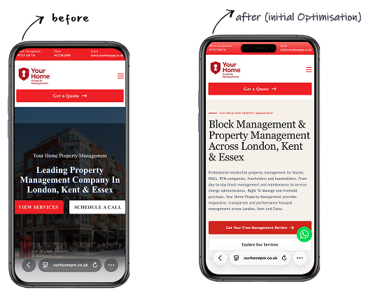 YOUR HOME PROPERTY MANAGEMENT before conversion image